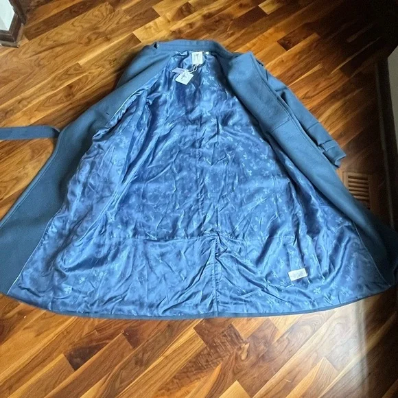 Ted Baker London Liiliey Boiled Wool Trench Coat TB Sz 6/XXL, NEW - Picture 7 of 17